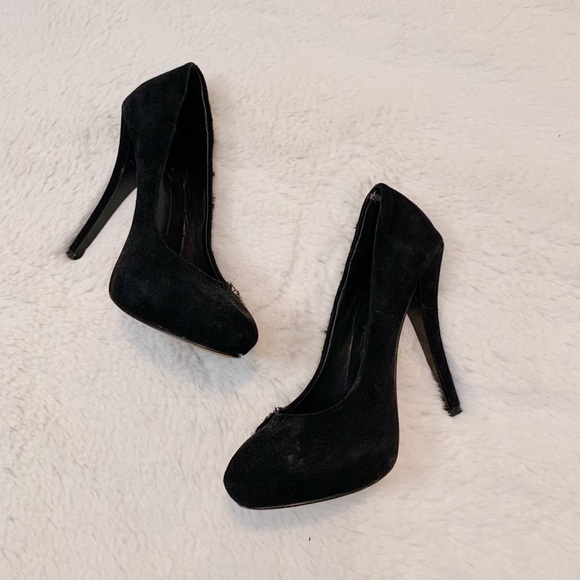 Dolce Vita Embellished Black Suede Heels - Picture 6 of 6